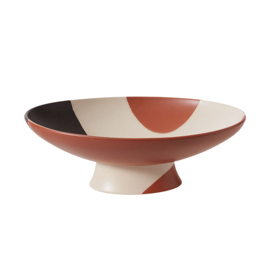 CALICO PEDESTAL BOWL