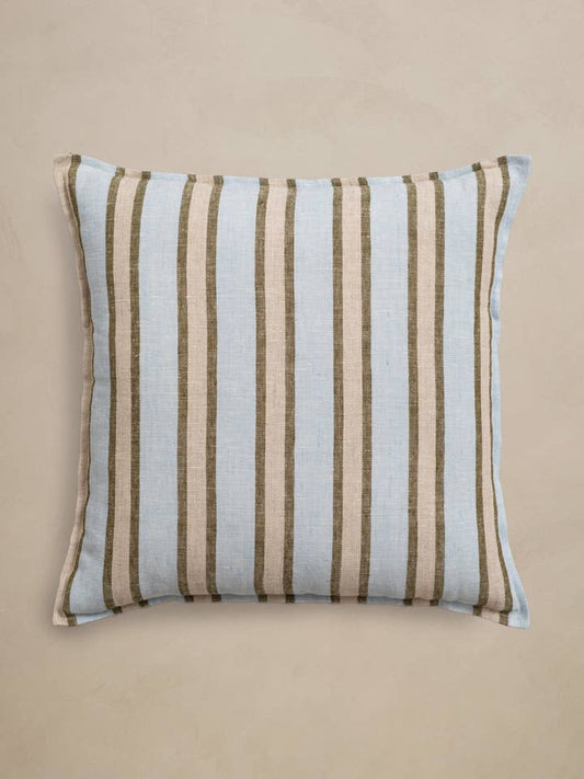 Sunday Blue Linen Pillow Cover
